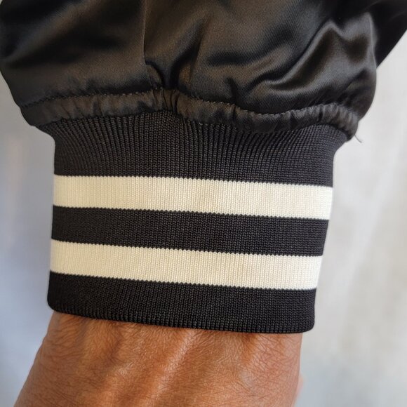 PacSuc Athletics Women's Black Varsity Jacket XS/S New With Tags - Picture 10 of 15